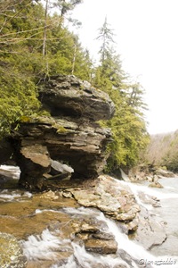 It wasn't easy get to this vantage point this peculiar rock formation.