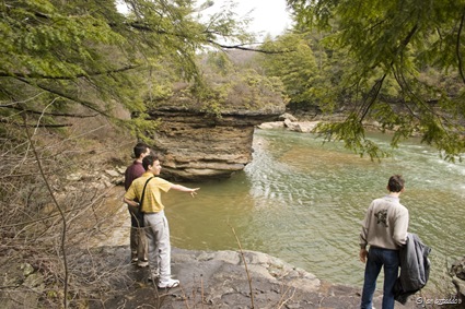 Trying to express the beauty of the falls.