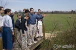 Robert explains that this dry creek bed is not the Rappahannock :)