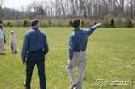 Pointing out the positions of the enemy
