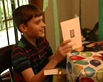 Opening my gifts.