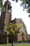 The magnificant church where Andy's wedding took place