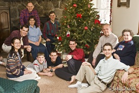 Our family gatherd together on Christmas Morning