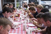 With incredible hospitality, the Paine family cooked up a feast for a table full of hungry young men