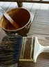 The project took six gallons of stain