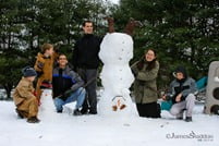The snowman-building team!