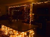 Some of the lights ended up in the kitchen.