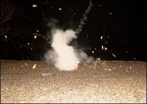 James caught the house in mid-explosion!