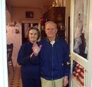Grandpa and Grandma welcoming us home.