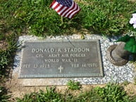 . . . an honorable man, a leader of his family, a follower of Christ, and a defender of his country, was laid to rest: Donald Raymond Staddon Sr.
