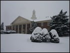 . . . which was not far from the now-snowy Headquarters site in Oak Brook.