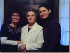Mom, Grandma and I after the Mother Daughter banquet at church Wednesday night.