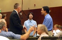 We met many families from Korea, including some of those who had known James while he was there.