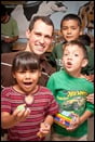 At Casa Hogar with some of the orphans.