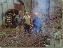 Out by the burn pile