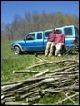 Taking care of the free firewood that keeps coming and coming . . .