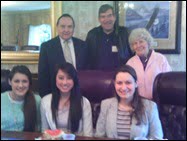 Laurel, Bernita, Myself, Mr. Gothard, atendee and Mrs. Heiniger