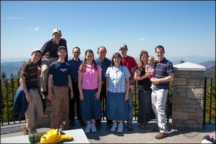 Everybody made it to the top of Mt. Mitchell, as high as you can get, east of the Mississip'. Fun times!