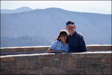 Mom and Dad atop Mt. Mitchell, the highest point east of the Mississippi River