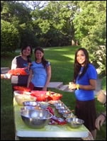 The party hostesses!