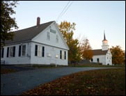 Surrounded by farms, the church and the town hall formed the nucleus of our earliest towns.