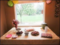 The table