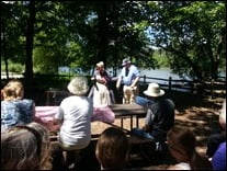Attending a performance of Clara Barton at Graue Mill.