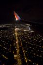 Flying over Chicago