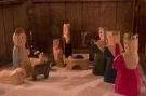 A rustic perspective on the manger scene